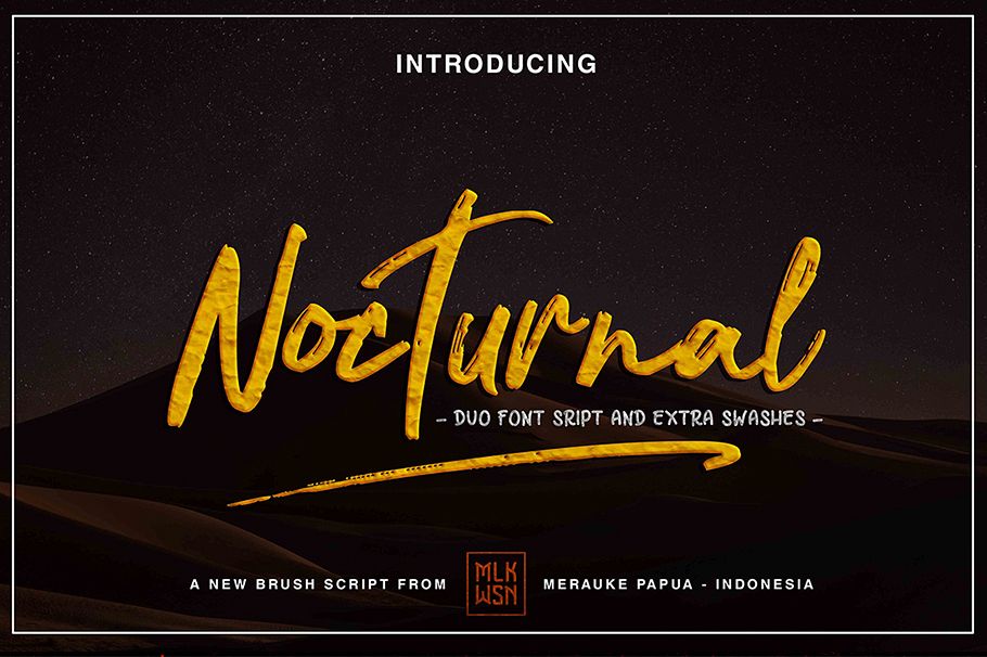 Duo nokturnal Font example image 1