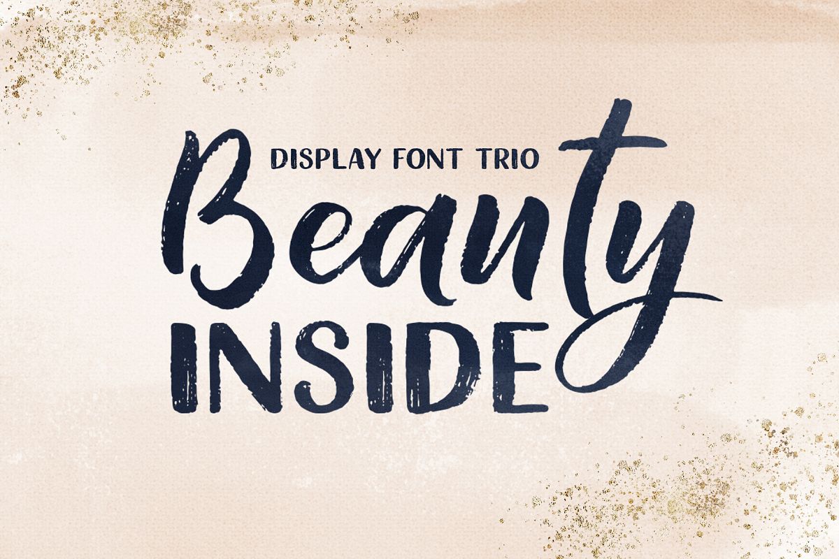 Beauty Inside Font Trio example image 1