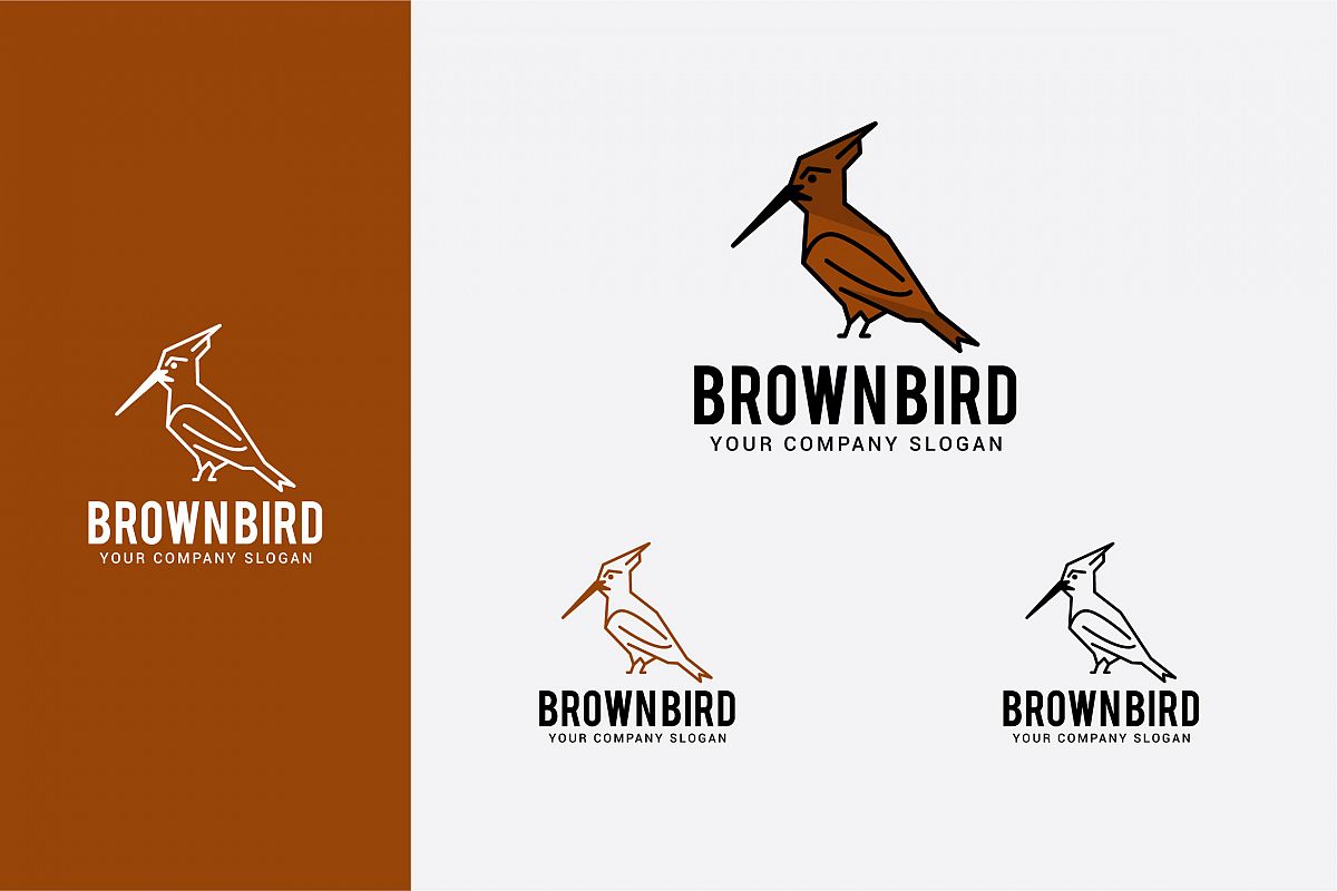 brown bird logo example image 1