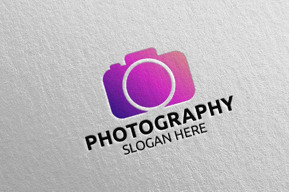 Abstract Camera Photography Logo 15 example image 1