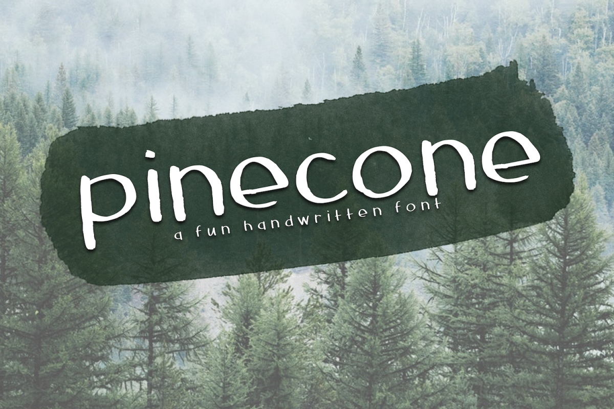 Pinecone - A Rough Handwritten Font example image 1