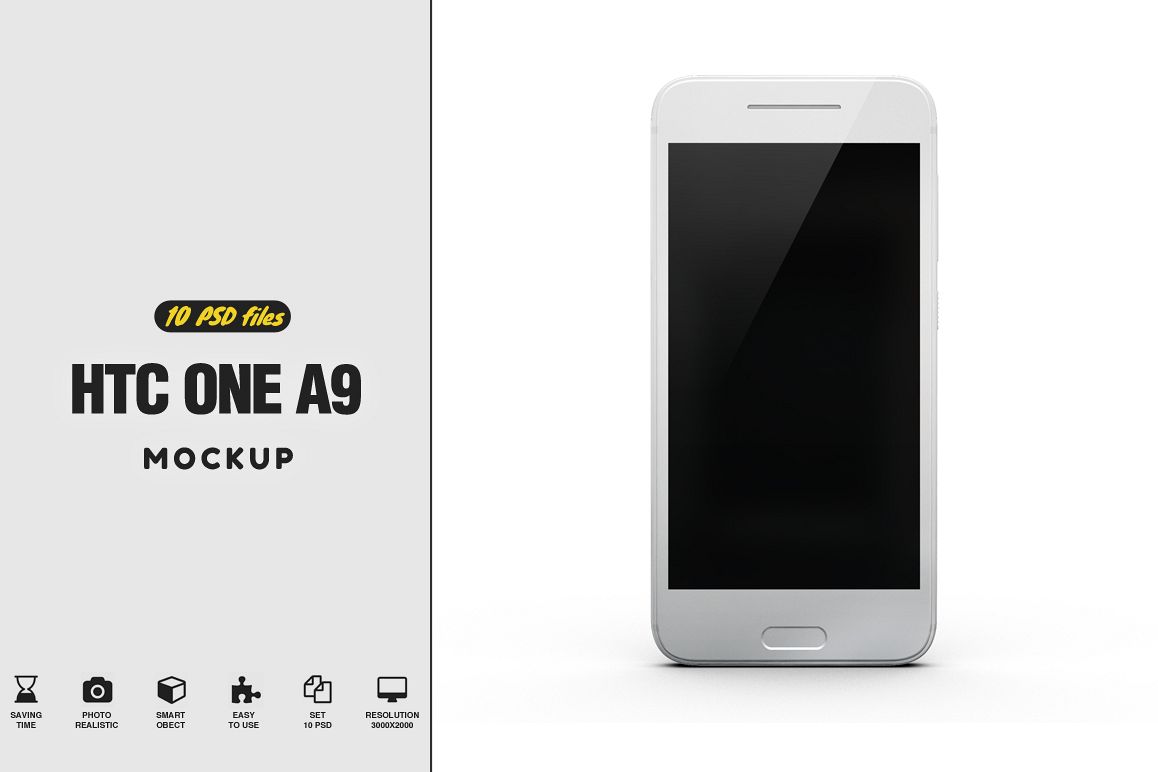 HTC One A9 Mockup example image 1