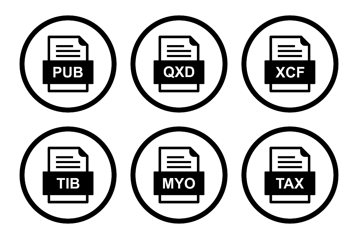 Set Of File Formats Icons example image 1