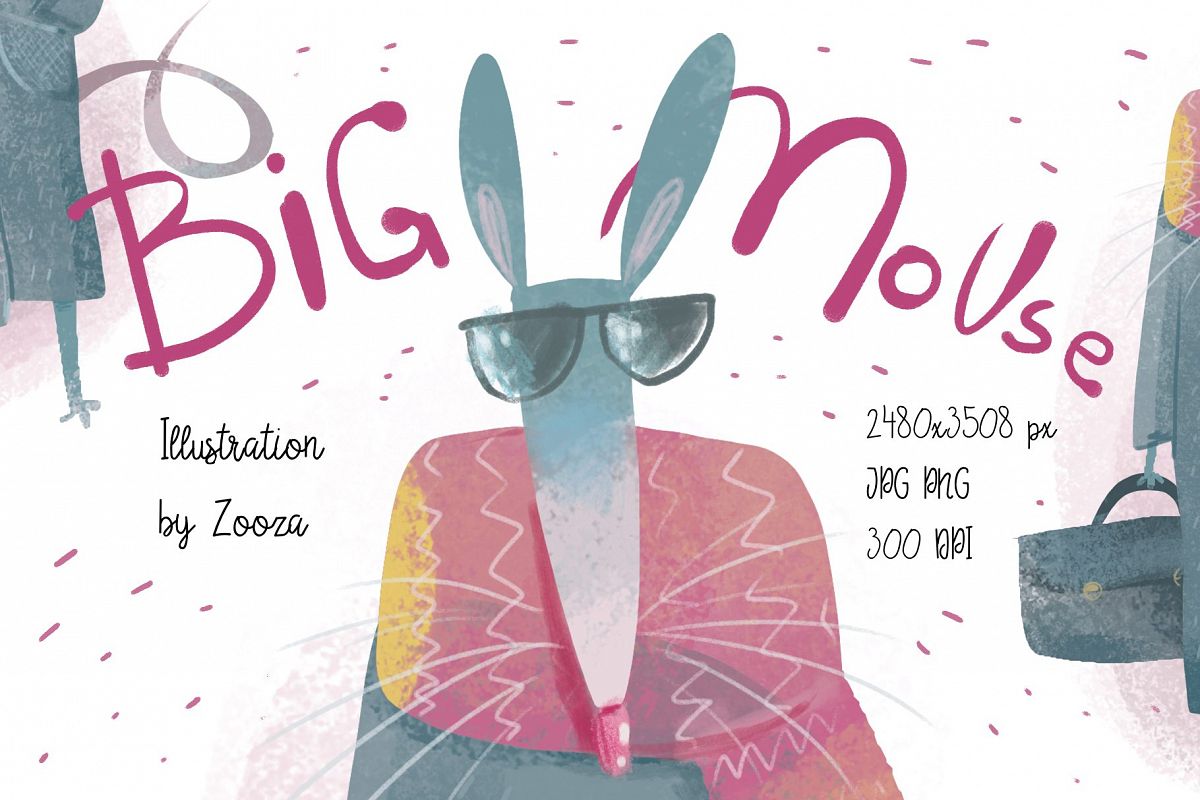 Big Mouse craft illustration example image 1