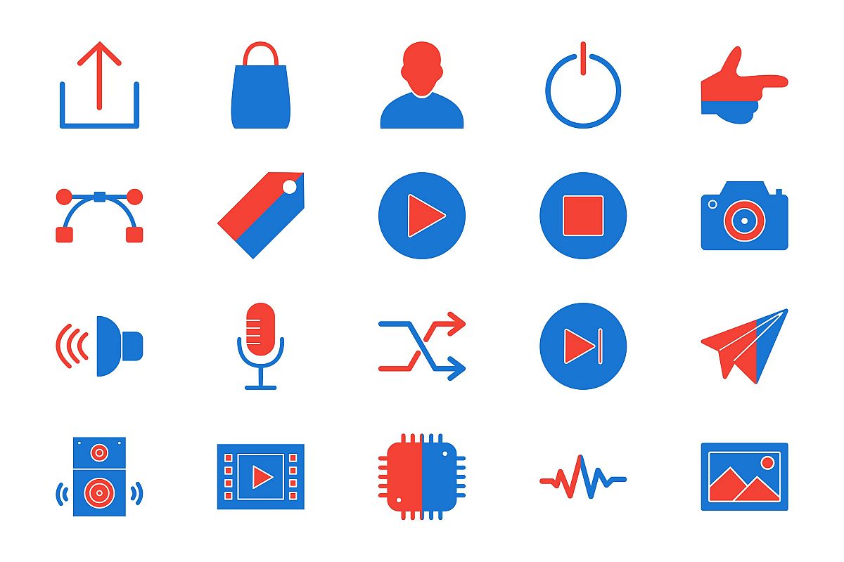 Set Of Multimedia Icons example image 1