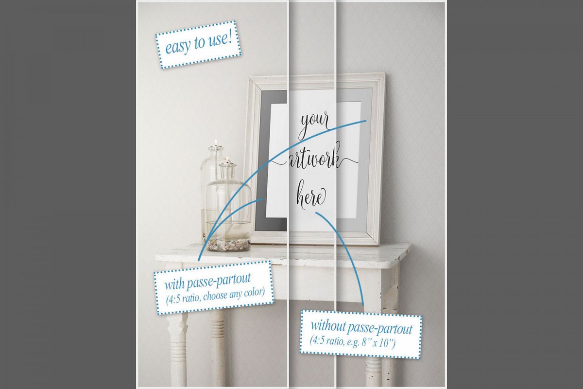 Frame mockup - clean bright interior oil lamp example image 1