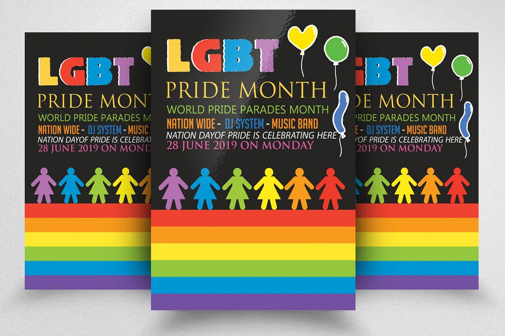 LGBT Pride Party Flyer example image 1