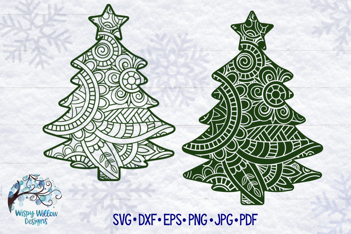 Download Christmas Tree Mandala Svg Free For Crafters - Layered SVG ...