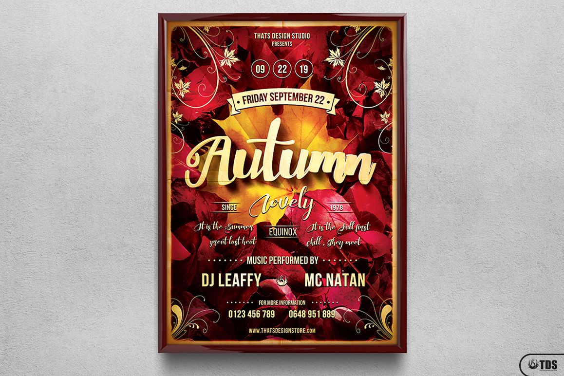 Autumn Equinox Flyer Template V1 example image 1