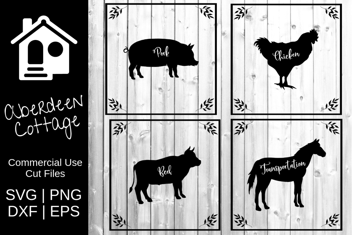 Farm Life Mini Bundle - 4 Designs - SVG PNG DXF EPS example image 1