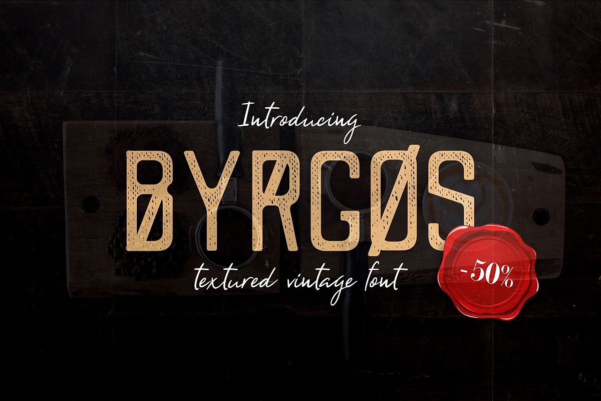 Byrgos Font example image 1