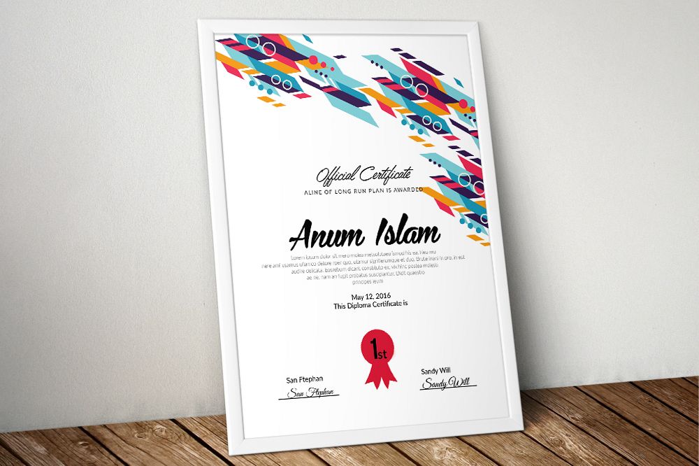 Company Certificate Template example image 1