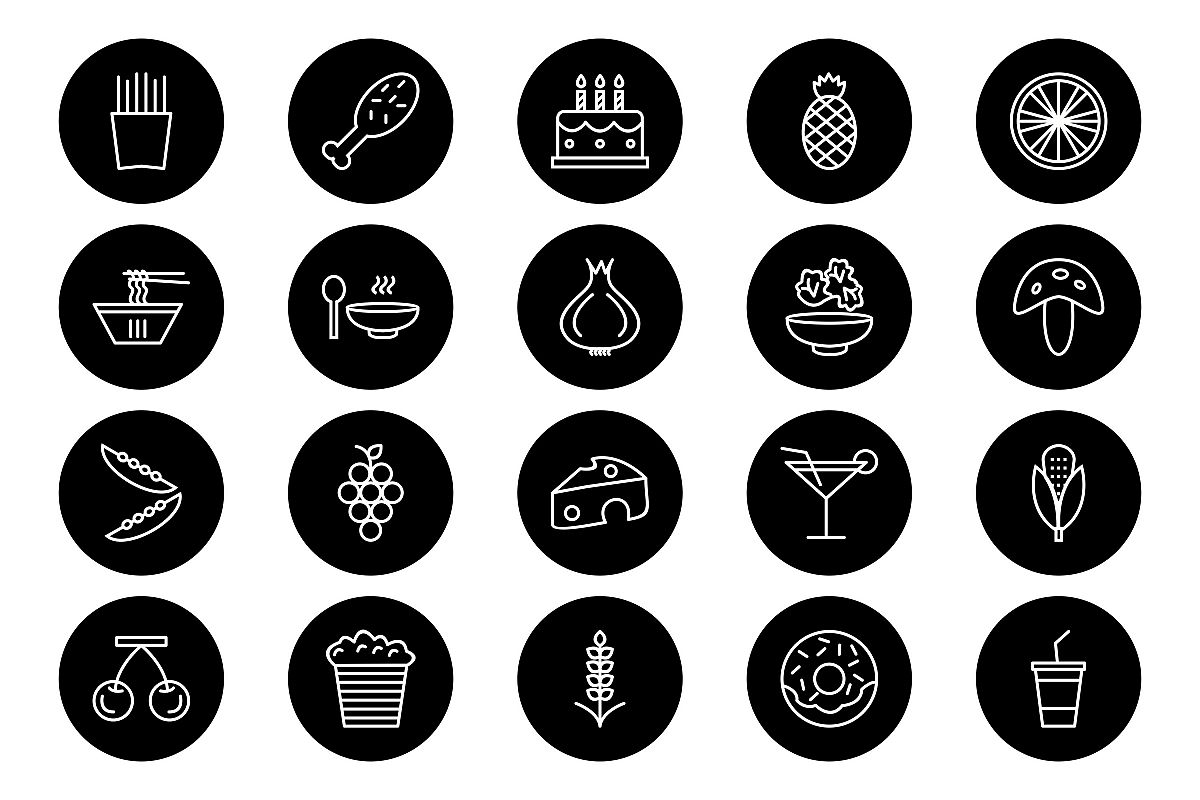 Set Of Food Icons example image 1
