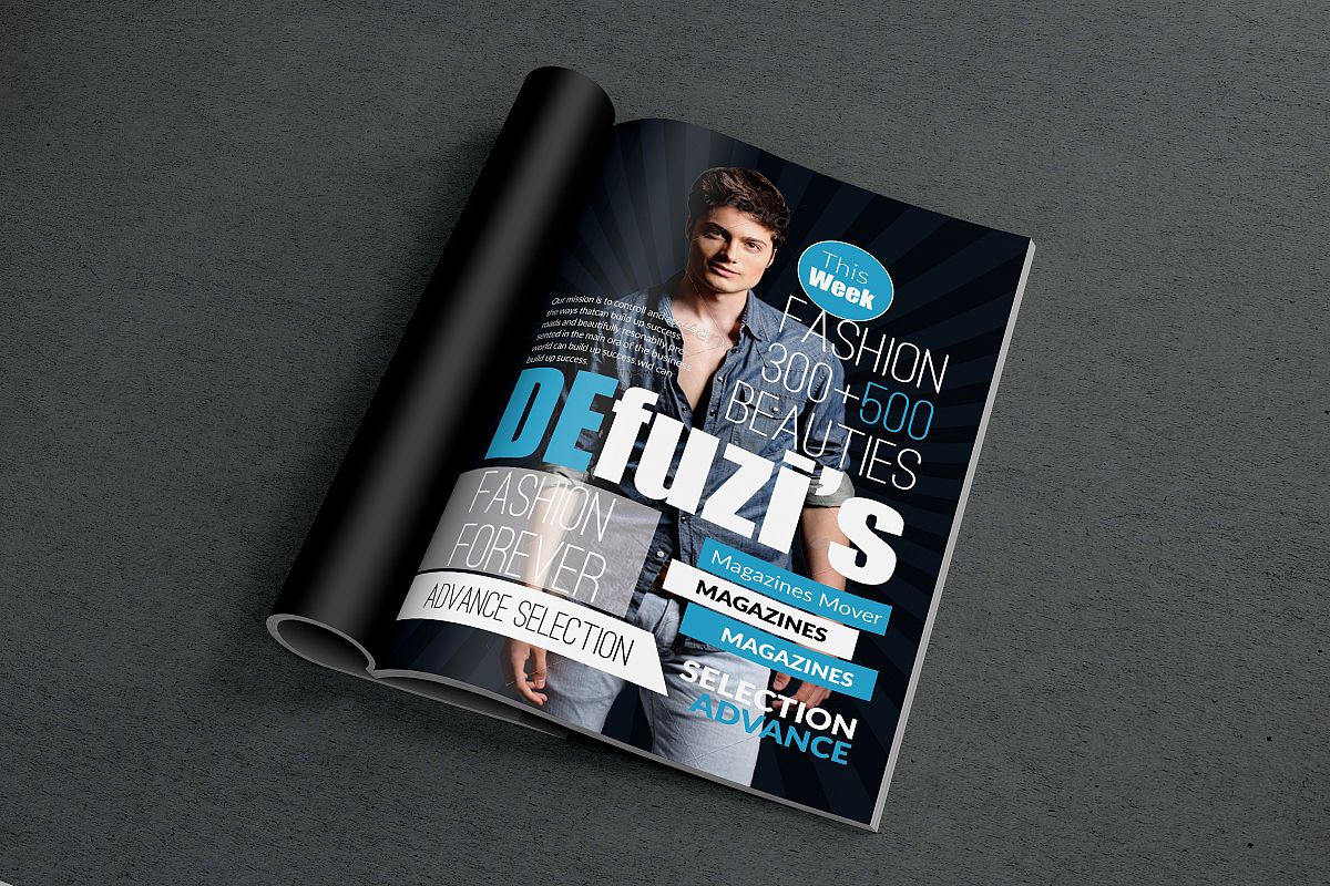 Fashion Magazine Cover Templates example image 1
