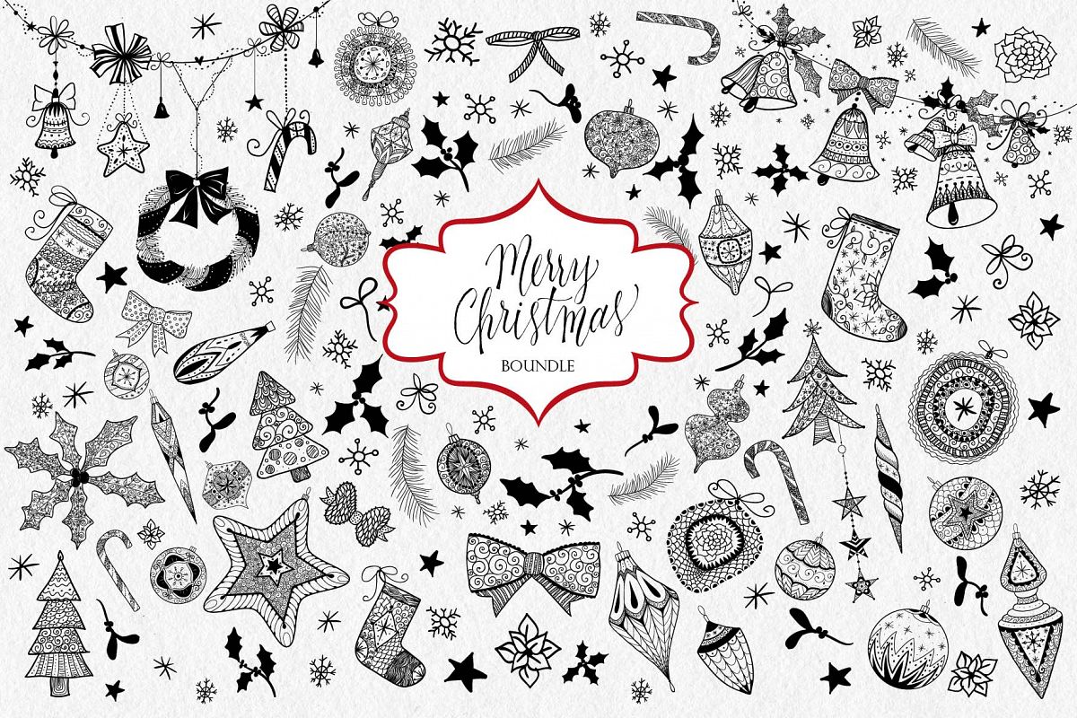 Textured Christmas boundle example image 1