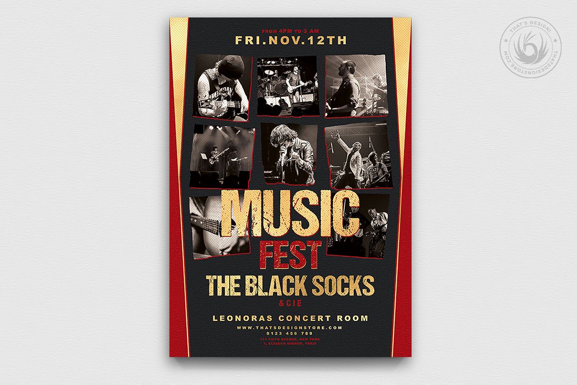 Music Festival Flyer Template V9 example image 1