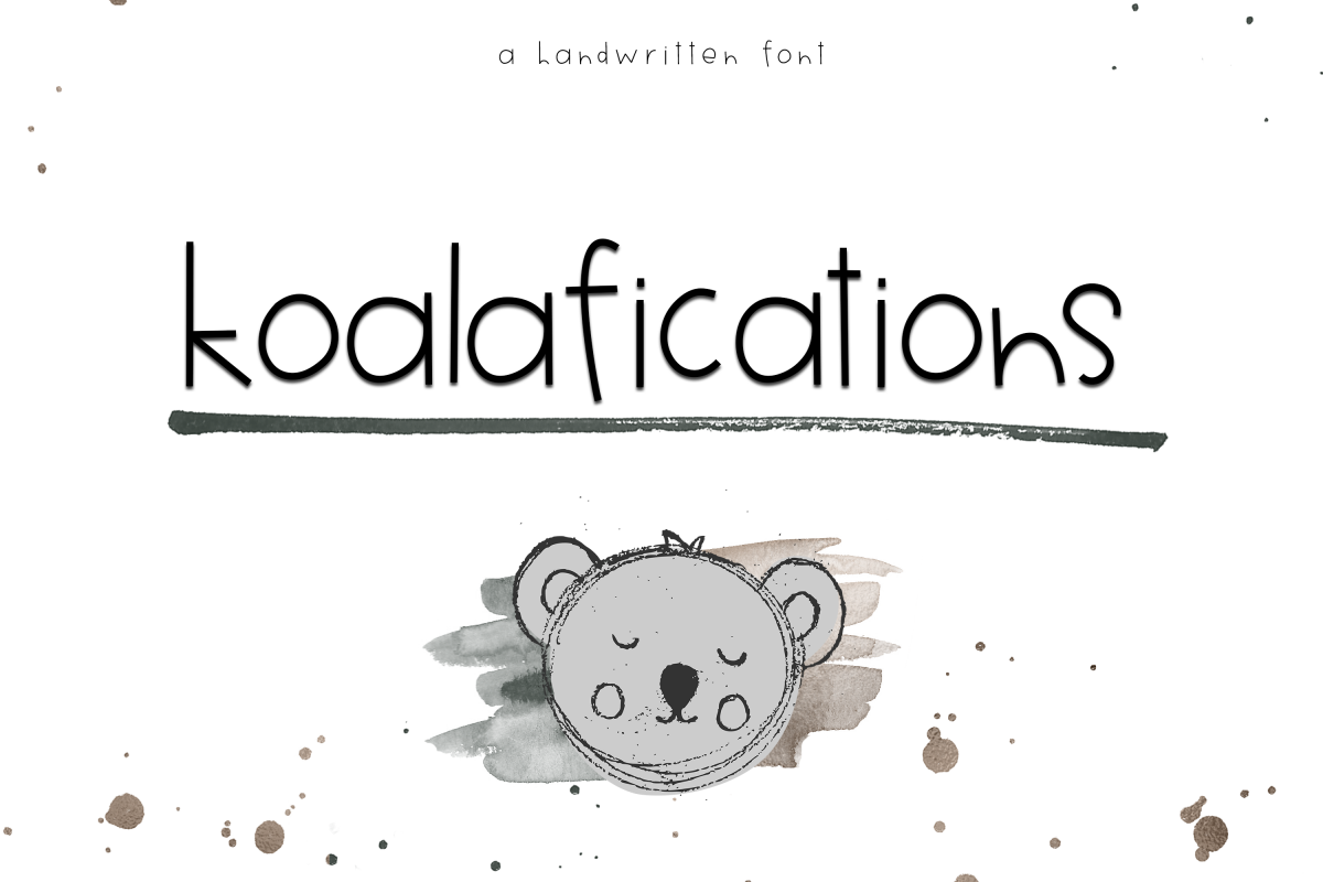Koalifications - A Cute Handwritten Font example image 1