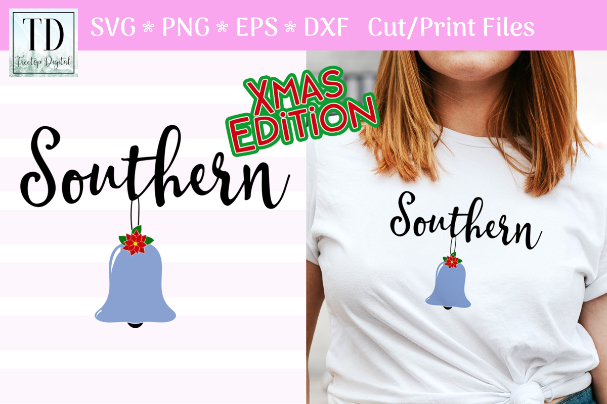 Southern Belle Christmas Style, An SVG for the Southern Gal example image 1
