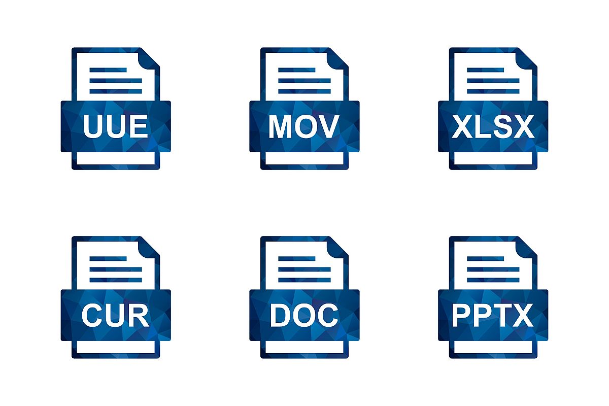 Set Of File Formats Icons example image 1