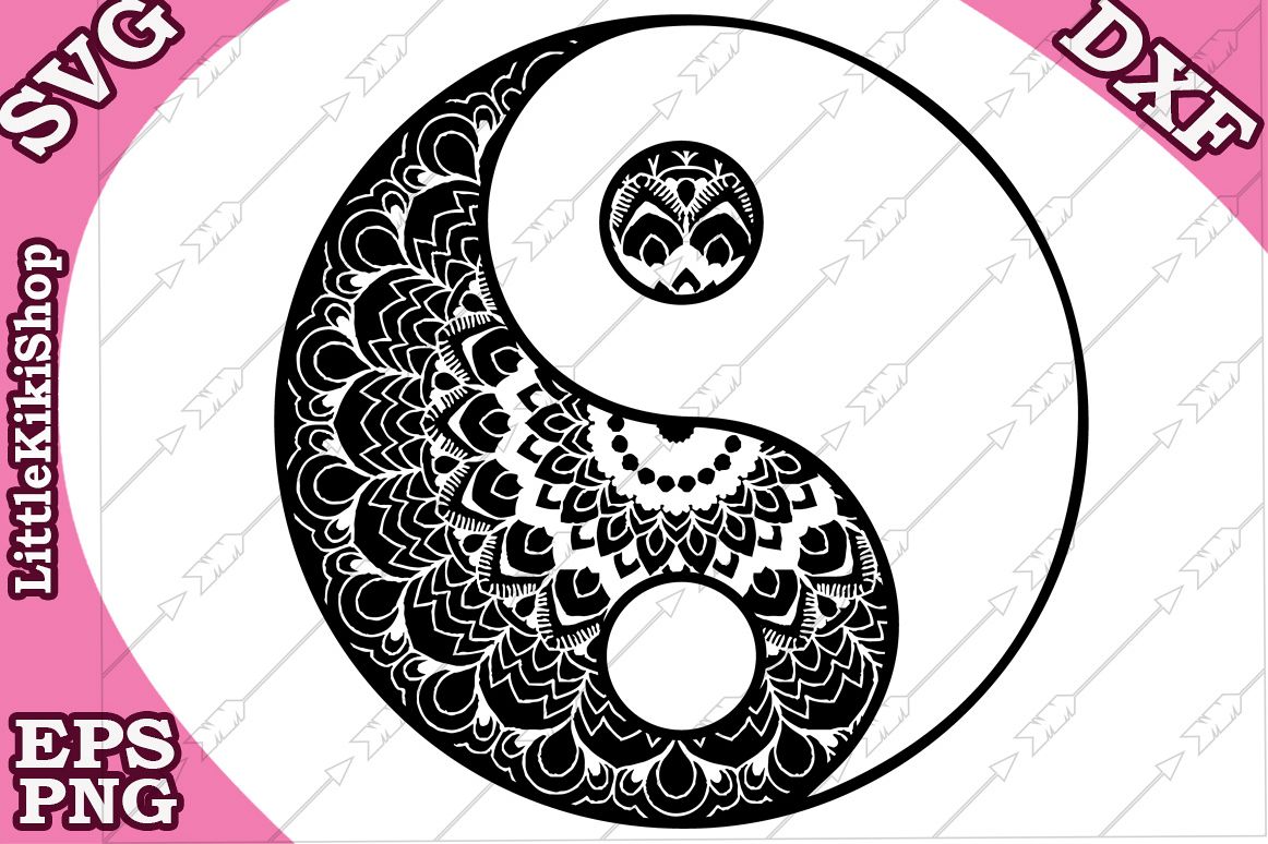 Download Yin Yang Svg, mandala Yin Yang Svg, Yin Yang tattoo Svg