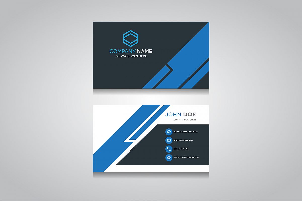 Verbazingwekkend Business Card Template. creative business card (132966) | Business WB-09