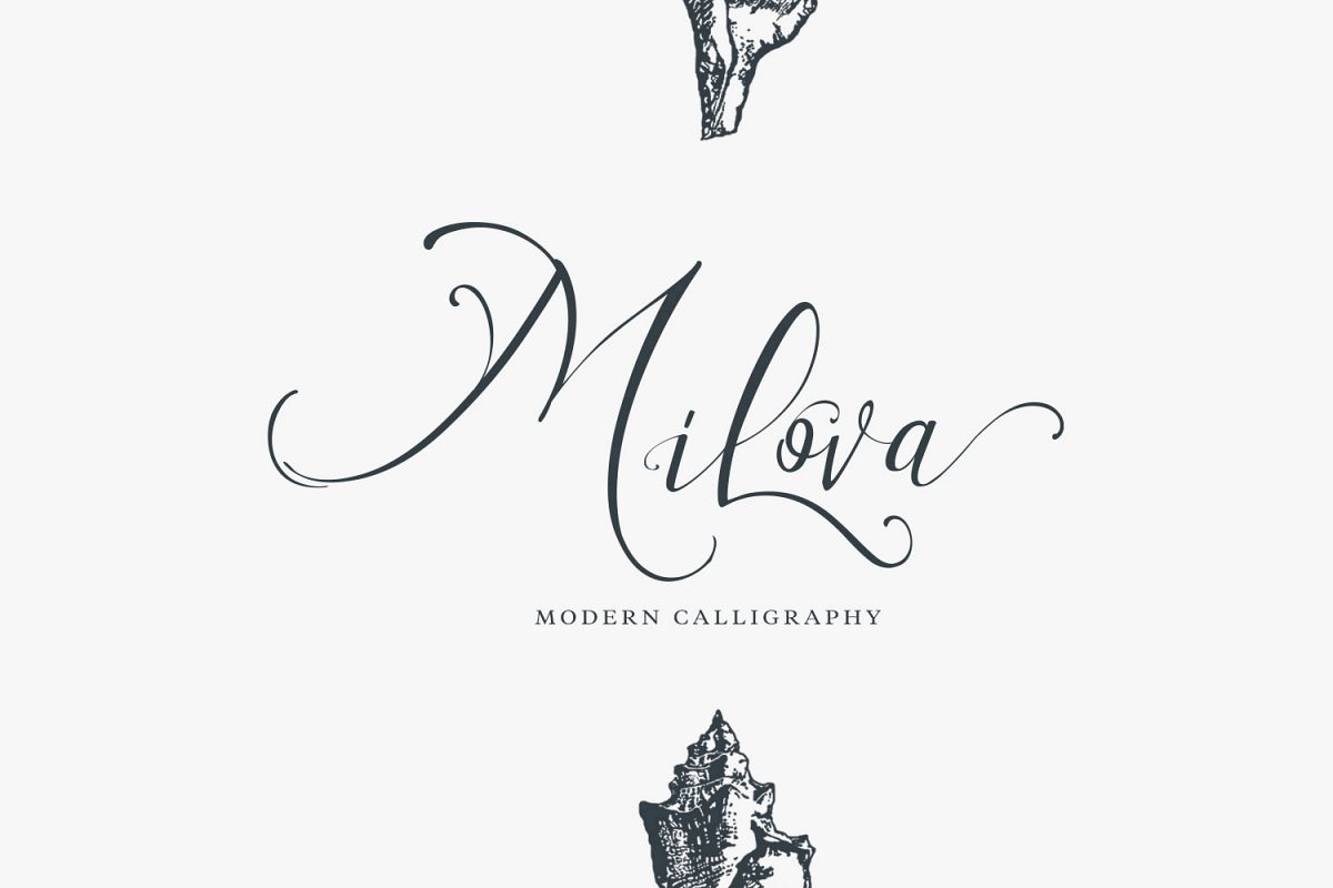 Milova | Modern Calligraphy example image 1