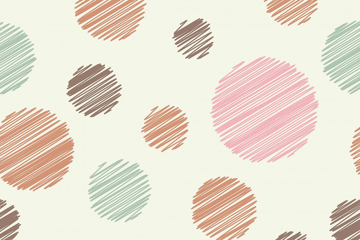 Polka dot seamless pattern. Vector illustration. Textile rapport. example image 1