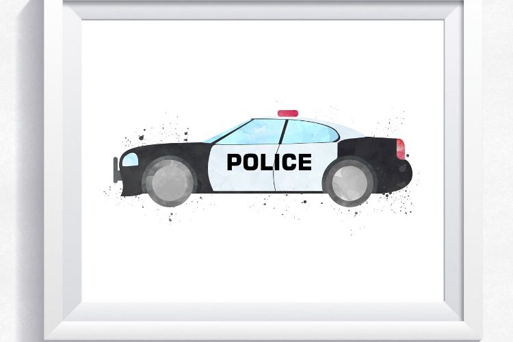 Law enforcement car or truck watercolor print, crisis printable, law enforcement wall artwork, law enforcement motor vehicle print, law enforcement car or truck print image relating to Police Car Printable called Law enforcement motor vehicle watercolor print, crisis printable, law enforcement wall artwork, law enforcement automobile print, law enforcement car print