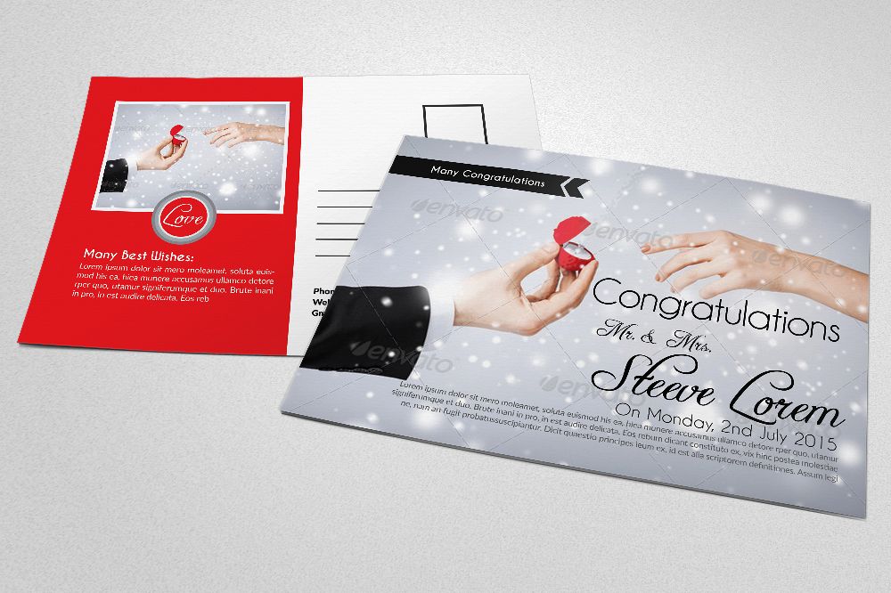 Save The Date Wedding Postcards example image 1