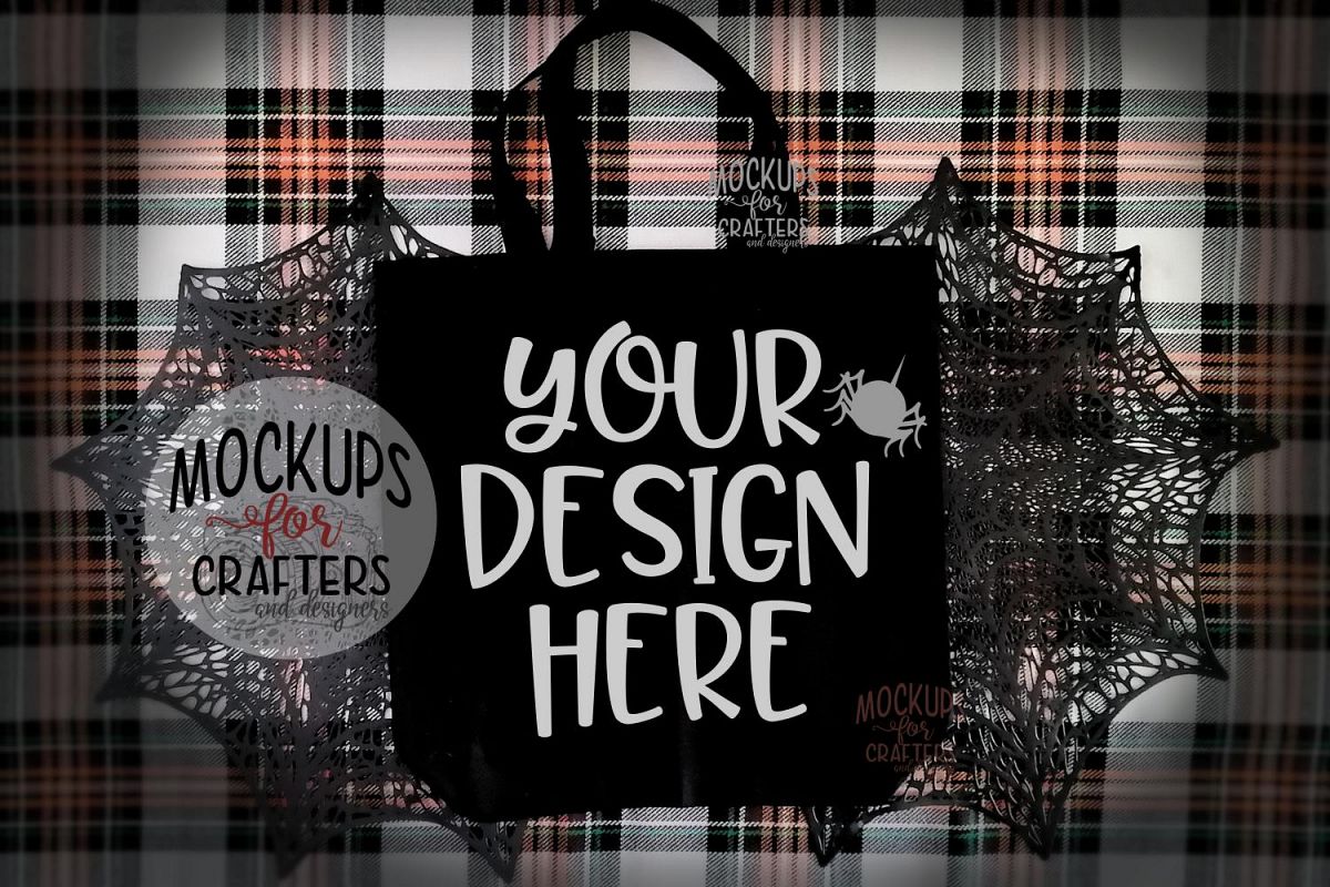 Halloween Treat Bag, Tote Bag, Mock-Up example image 1