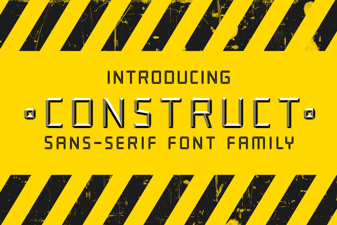 Construct family font example image 1