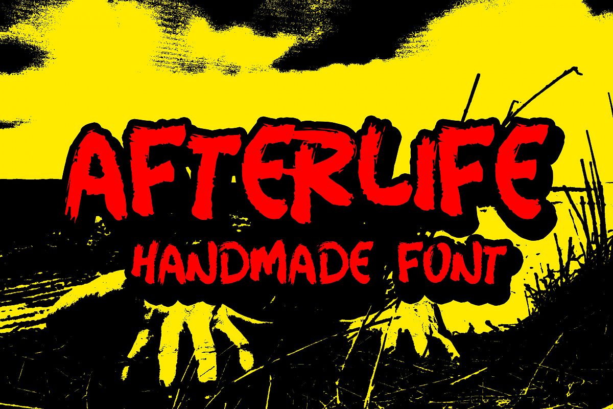 Afterlife Handmade Font example image 1