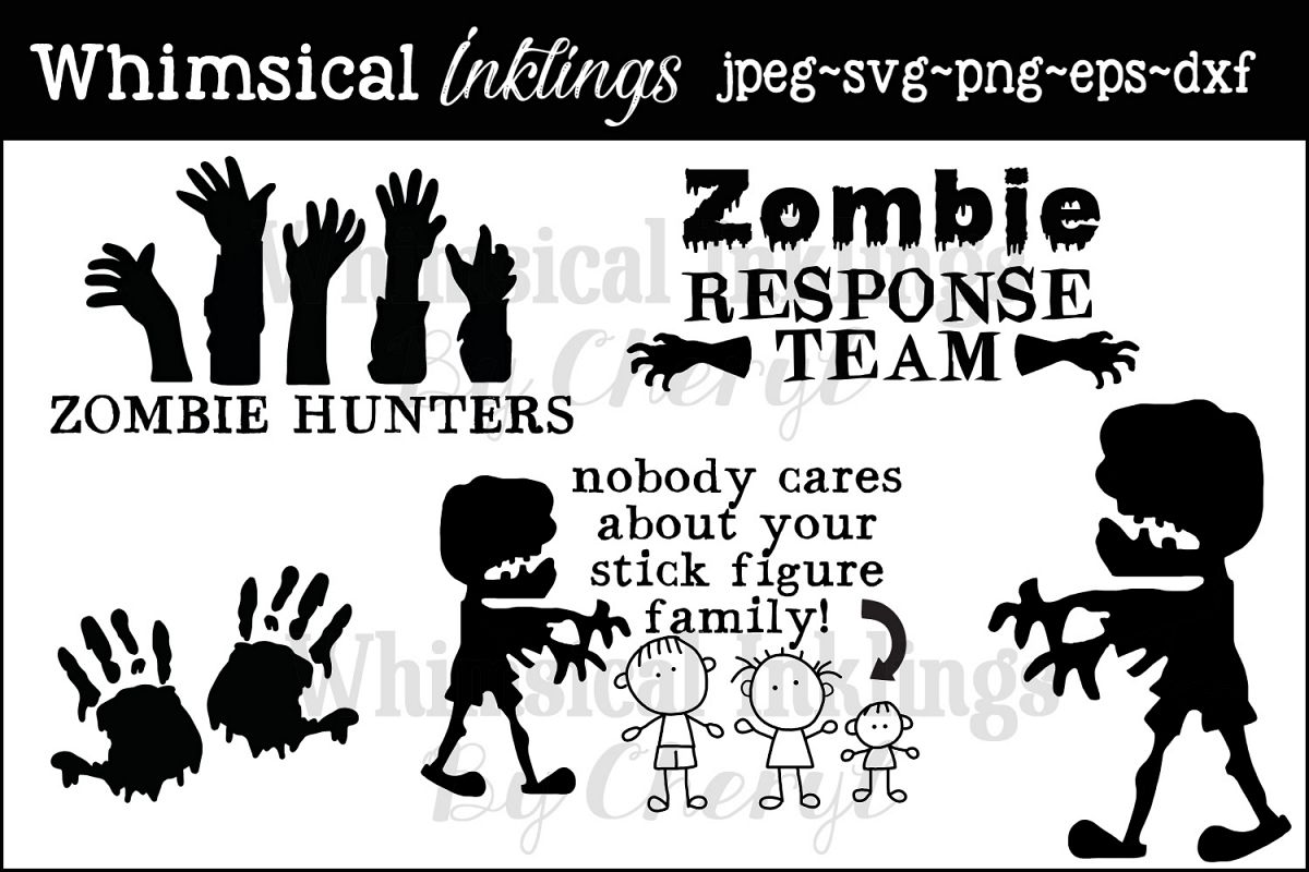 Download Zombie Hunters SVG Files (105664) | SVGs | Design Bundles