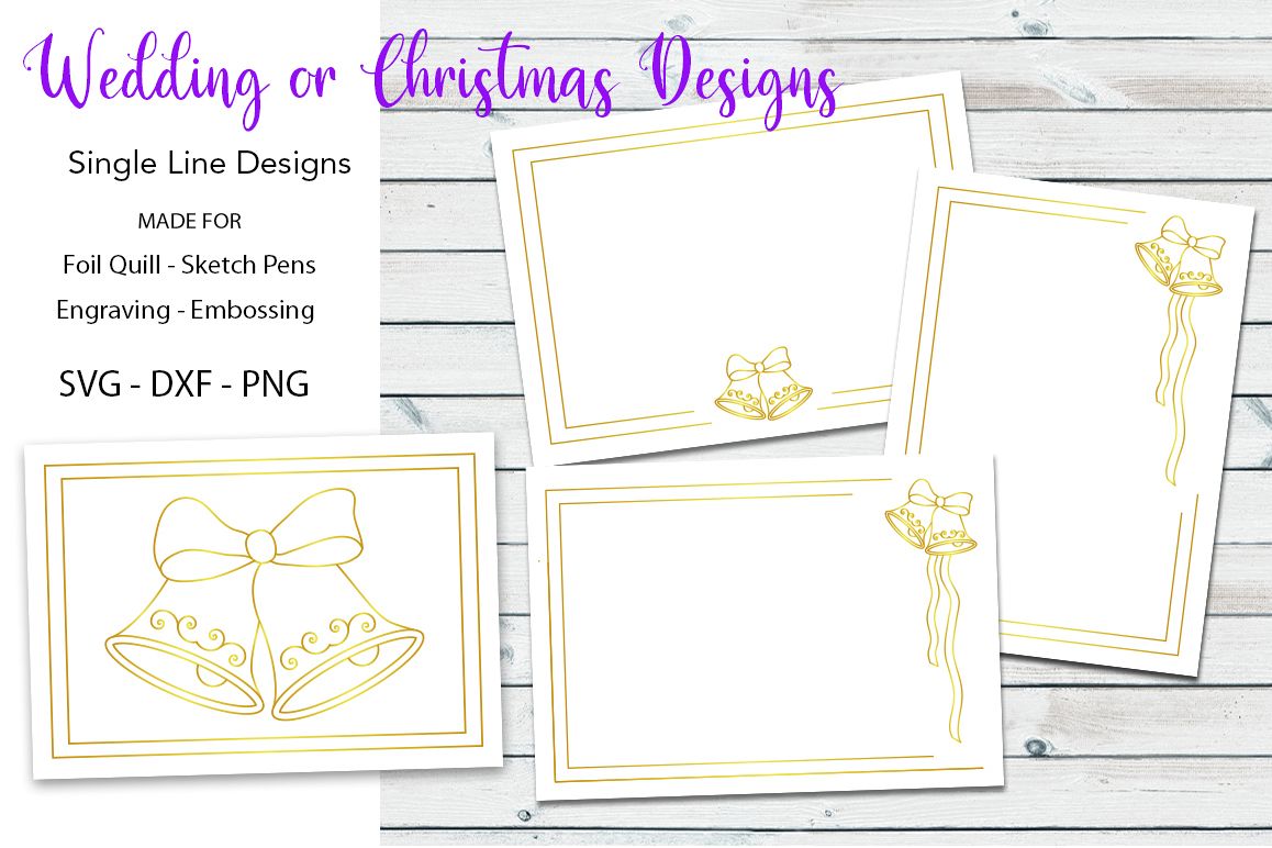 Wedding|Christmas Designs for Foil Quill|Engraving example image 1