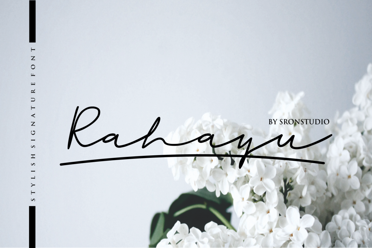 Rahayu - A stylish signature font example image 1