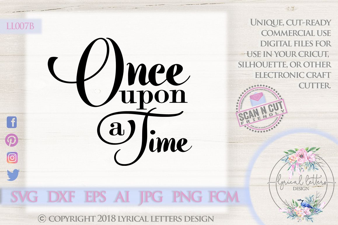Once Upon a Time Fairy Tale Wedding SVG DXF LL007B example image 1