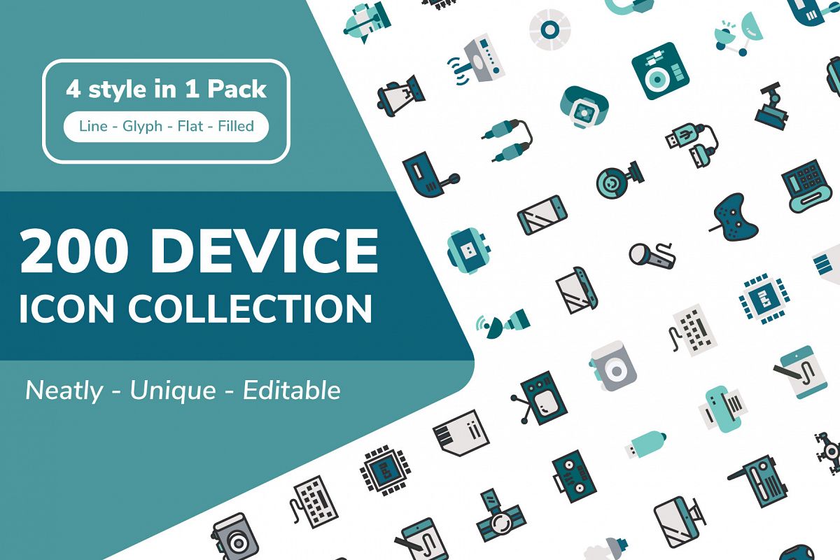 200 Device and Electronic Icon example image 1