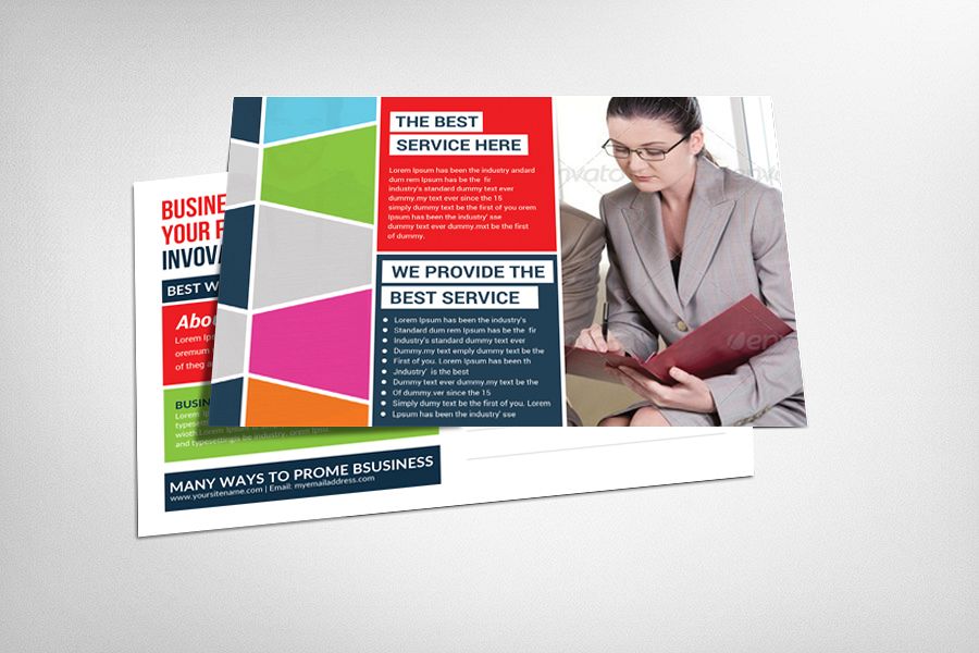 Metro Style Postcard Template example image 1