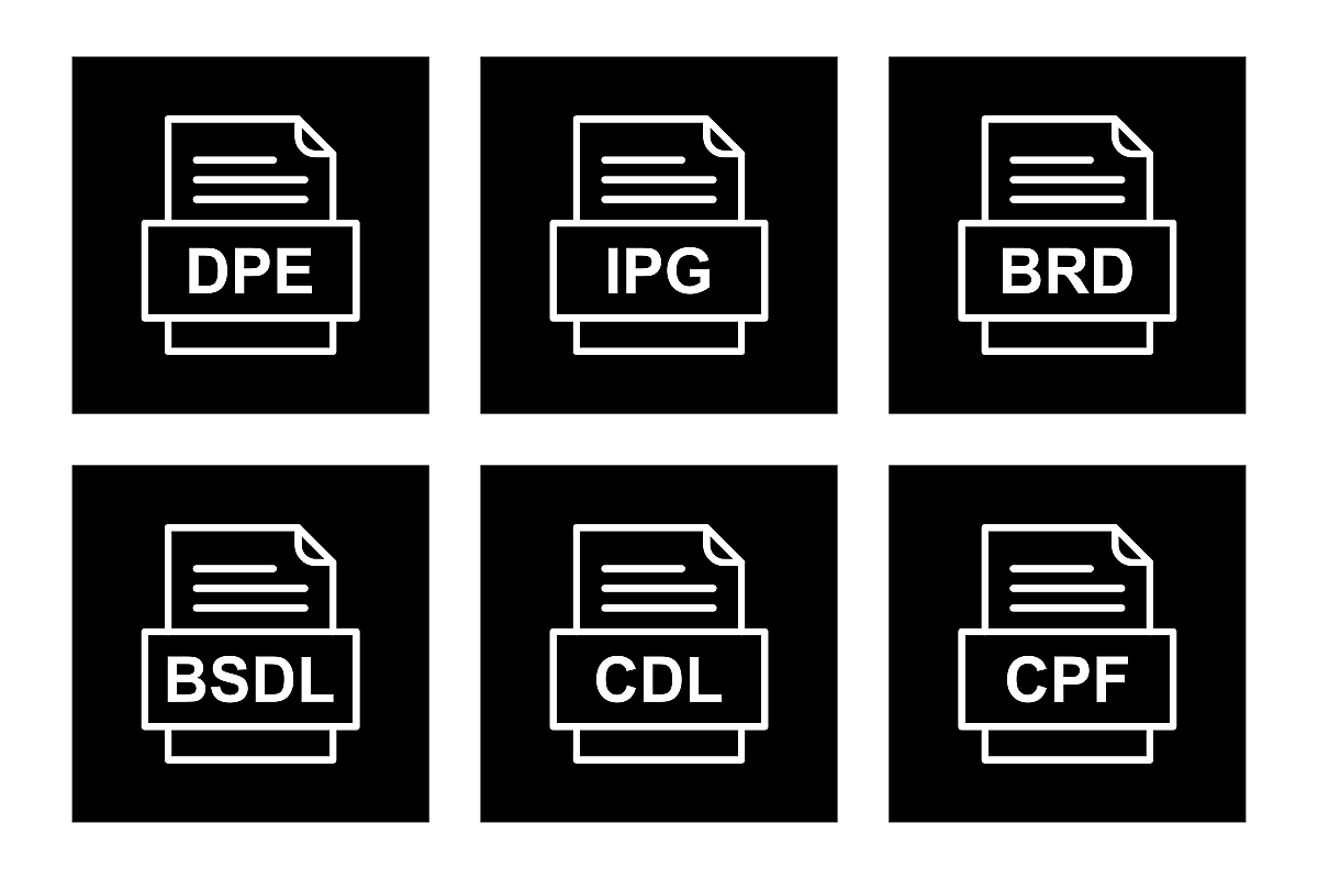 Set Of File Formats Icons example image 1