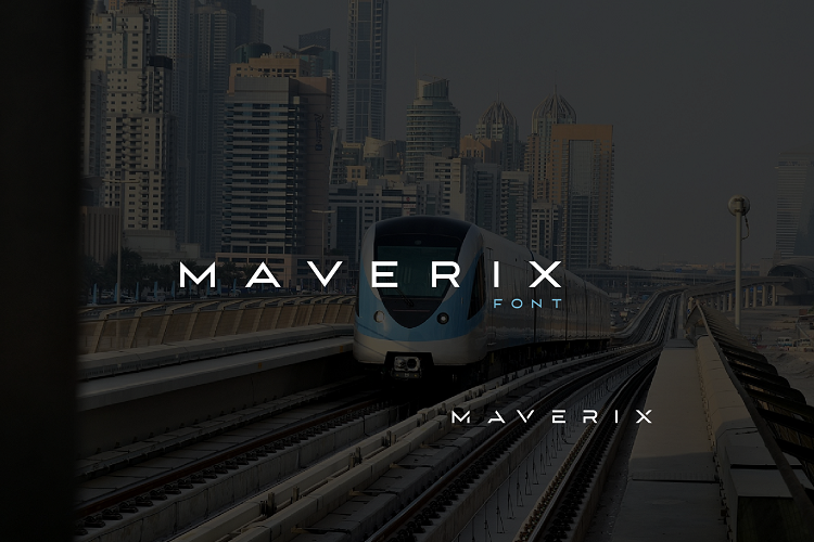 MAVERIX font example image 1