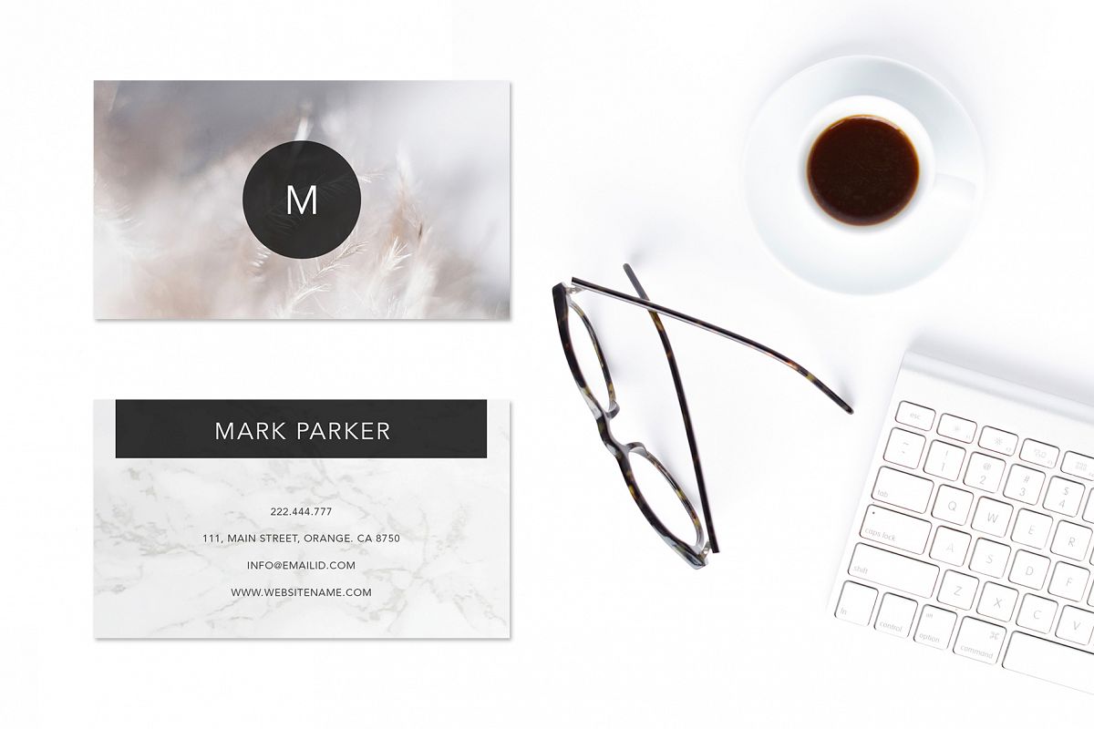 Modern Pattern Texture Beautiful Professional Art Business Card example image 1