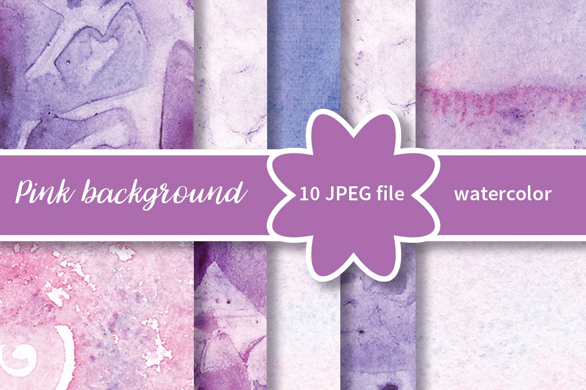 Watercolor violet background example image 1