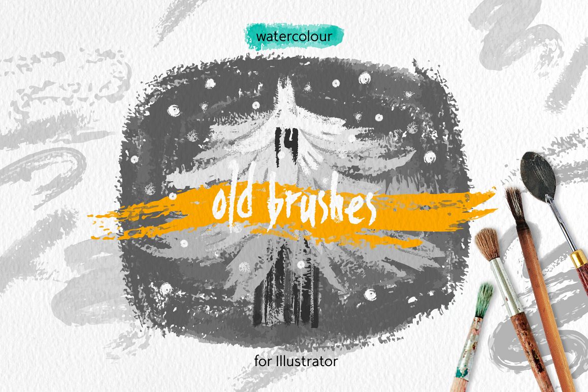 Old Brushes for Illustrator example image 1