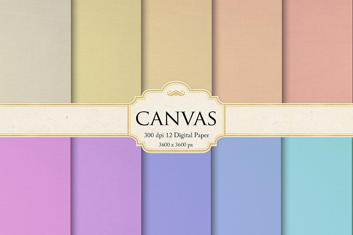 Canvas Digital Paper example image 1