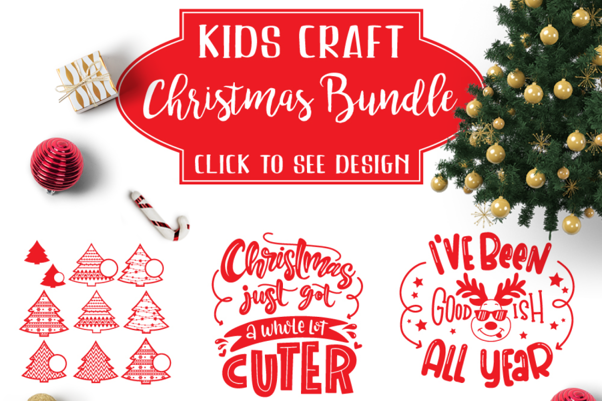 Christmas Kids Craft Bundle svg Christmas Pack svg Bundles example image 1