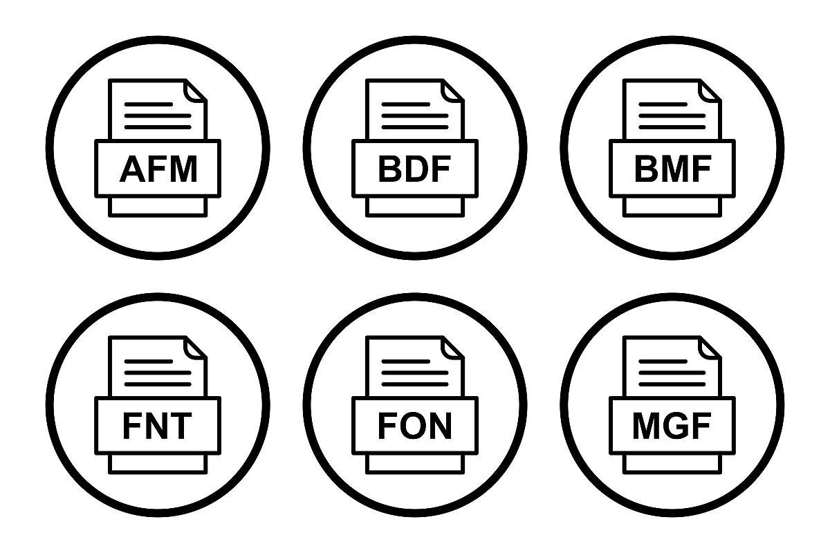 Set Of File Formats Icons example image 1