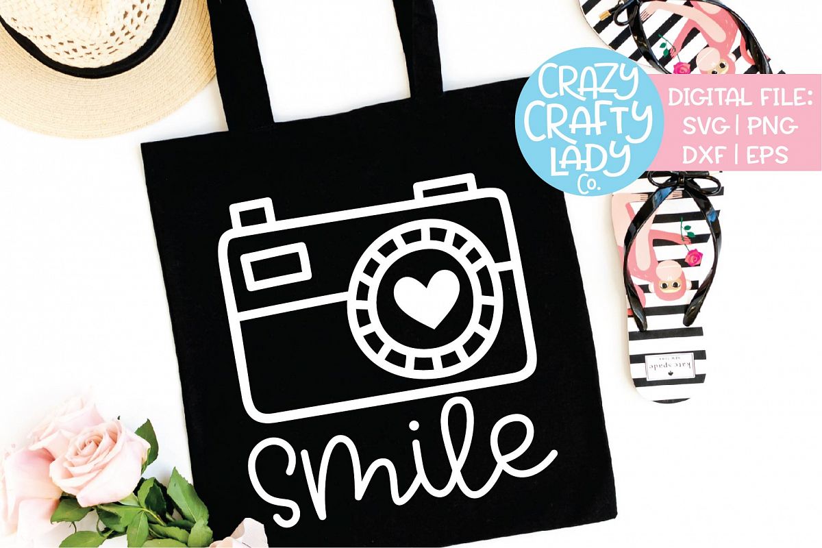 Smile Photography SVG DXF EPS PNG Cut File example image 1