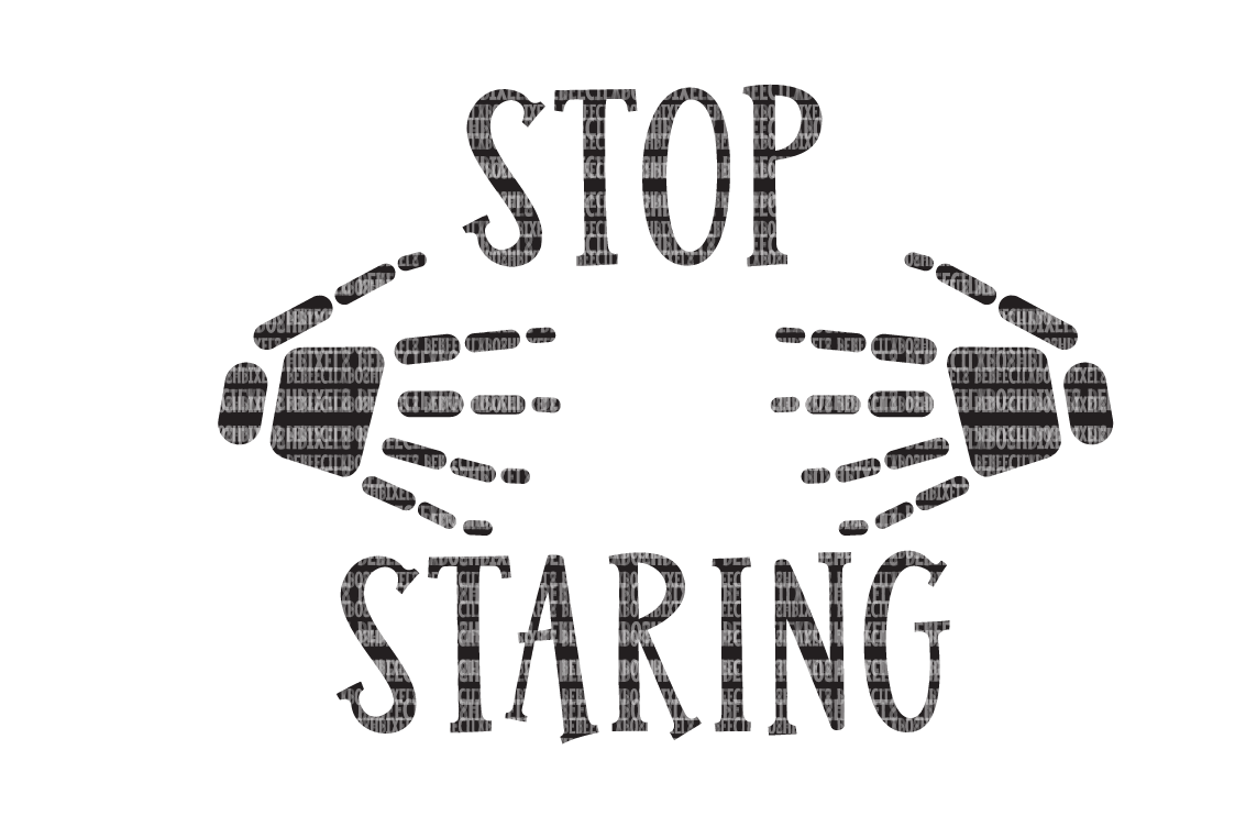 Download Halloween Stop Staring SVG Files Cut Files Heat Transfer ...