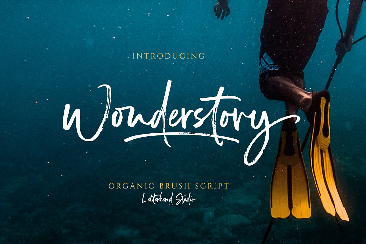 Wonderstory - Brush Script example image 1