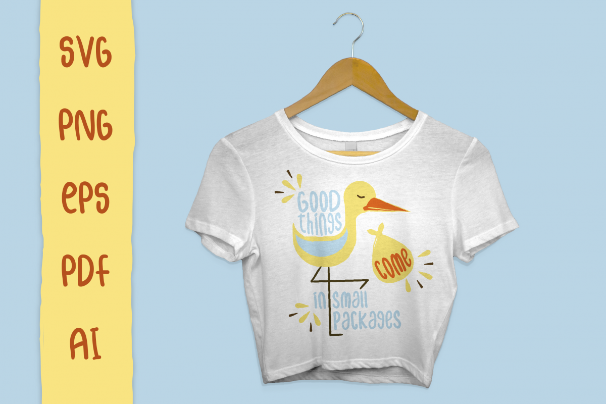 Pregnancy Stork Package - SVG Files for Crafters example image 1